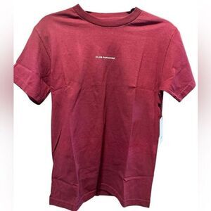 NWT Club Paradise Unisex Maroon Tee Shirt Logo Printed Hip Hop Music - Size XL